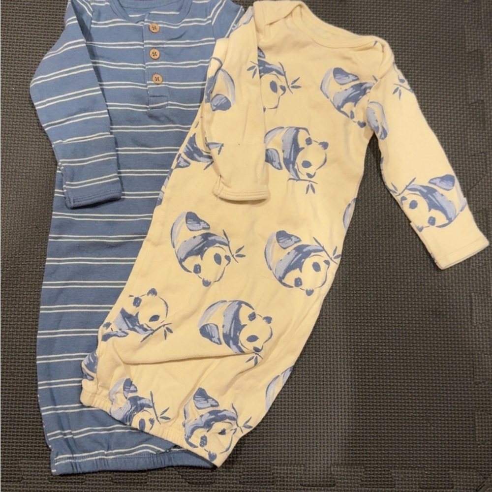 Blue and Cream Kids Pajamas Set